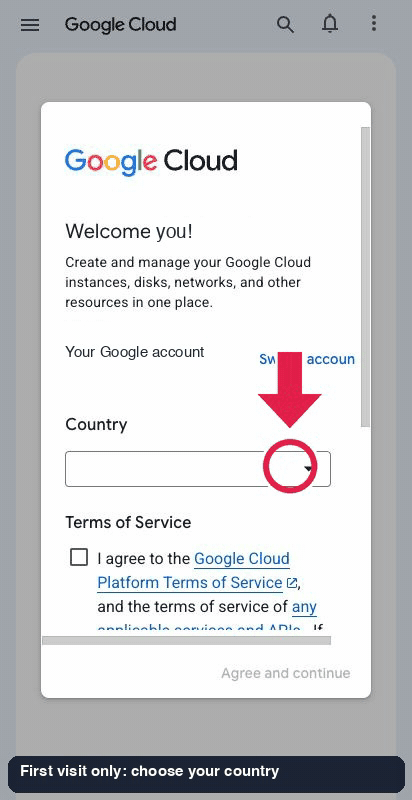 Create the project, shown as an animation